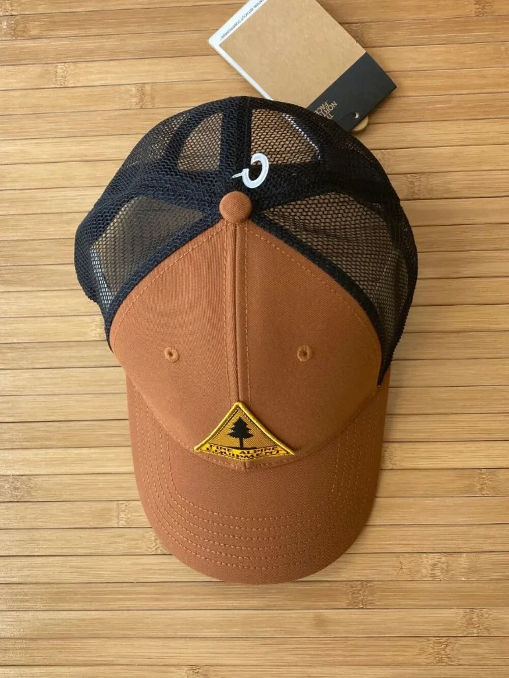 The North Face Graphic Mudder Trucker Hat Cap Snapback Burnt Umber NWT